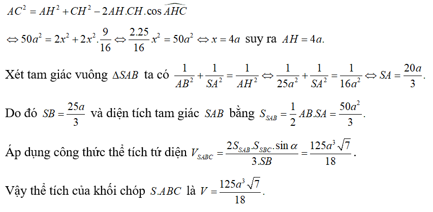 Cho hình chóp S.ABC có đáy ABC là tam giác vuông cân tại B và (ảnh 2)