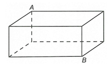 Một khối hộp đựng giấy ăn hình hộp chữ nhật có chiều dài, chiều rộng, chiều cao lần lượt là 25cm; 14cm; 8cm (như hình vẽ). Một con kiến xuất phát từ A muốn đến điểm B thì quãng đường đi ngắn nhất là bao nhiêu? (ảnh 1)