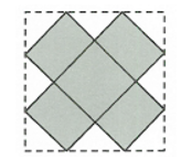 Từ hình vuông có cạnh bằng 6, người ta cắt bỏ các tam giác vuông cân tạo thành hình tô đậm như hình vẽ. Sau đó người ta gập thành hình hộp chữ nhật không nắp. Thể tích lớn nhất của khối hộp là  (ảnh 1)