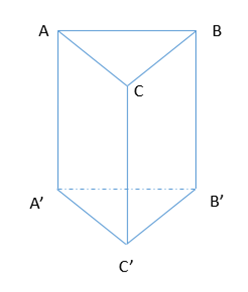 Cho khối lăng trụ tam giác đều ABC.A'B'C' có cạnh đáy bằng a và cạnh bên bằng 4a (ảnh 1)