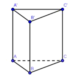 Thể tích của khối lăng trụ tam giác đều ABC.A'B'C' có cạnh đáy bằng a cạnh bên gấp hai lần cạnh đáy.  (ảnh 1)