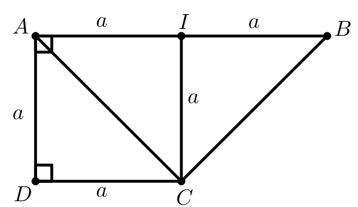 Cho hình chóp SABCD , có đáy  ABCD là hình thang vuông tại A  và D  , có AB= 2a , AD=DC=a ,  SA=a (ảnh 1)