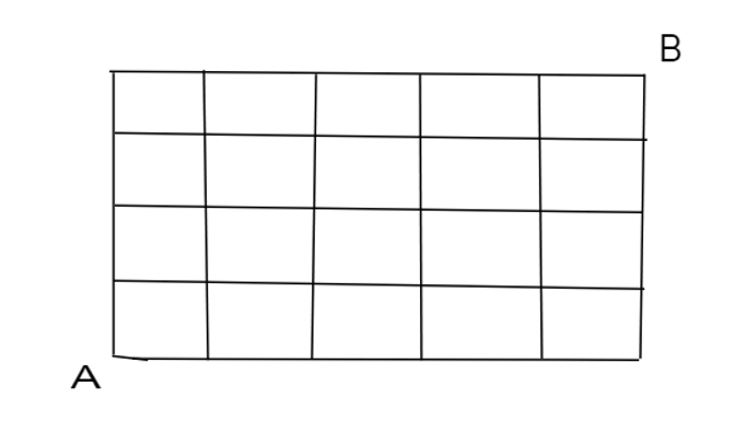 Trên bàn cờ 5 x 4 ô vuông như hình vẽ, người chơi chỉ được di chuyển quân theo  (ảnh 1)