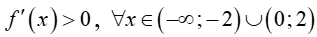 Cho hàm số y=f(x) có bảng biến thiên như sau  Mệnh đề nào sau đây đúng?A. Hàm số đồng biến trên khoảng (-1,3) (ảnh 2)