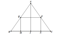 Bạn A muốn làm một chiếc thùng hình trụ không đáy từ nguyên liệu là mảnh tôn hình tam giác (ảnh 2)