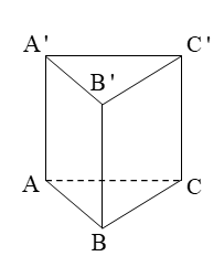 Thể tích của khối lăng trụ tam giác đều có tất cả các cạnh đều bằng anpha  là: (ảnh 1)