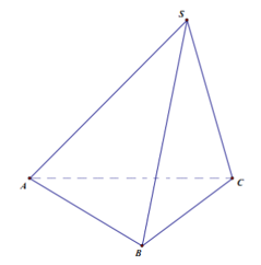 Cho hình chop S.ABC có đáy là tam giác ABC vuông tại A, ABC = 30 độ  tam giác SBC là tam giác đều cạnh a và nằm trong mặt phẳng vuông góc với mặt phẳng đáy. Tính khoảng cách h từ điểm C đến mặt phẳng (SAB).  (ảnh 1)