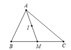 Cho tam giác ABC có M là trung điểm của BC, I là trung điểm của AM. Khẳng định nào sau (ảnh 1)