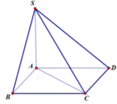 Cho chóp SABCD có đáy hình thoi cạnh a, góc BAC 60°, mặt bên SAB là tam  giác cân tại S và nằm trong mp vuông góc với mặt đáy. Mp SCD