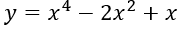 Hàm số nào trong các hàm số sau đây có đồ thị như hình vẽ?  A. y=-x^4+2x^2 (ảnh 2)