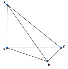 Cho hình chóp S.ABC có đáy là tam giác đều cạnh a, SA = a và vuông góc với đáy (ảnh 1)