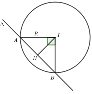 Cho mặt cầu: (S): x^2 +y^2 +z^2 +2x - 4y +6z +m =0 . Tìm m để (S) cắt đường thẳng đenta: x+1/-1= y/2 =z-2/ -2  tại hai điểm A, B sao cho tam giác IAB vuông (Với I là tâm mặt cầu).  (ảnh 1)