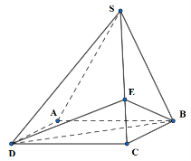 Cho hình chóp S.ABCD có đáy ABCD là hình bình hành và có thể tích bằng 1. Trên cạnh SC (ảnh 2)