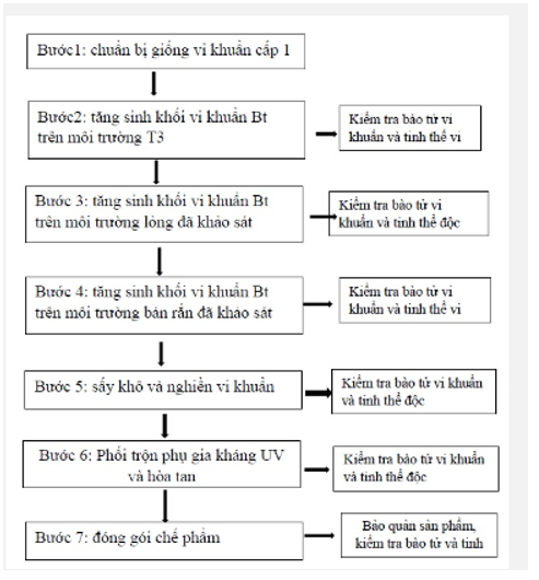 Mô tả quy trình bảo quản, sử dụng một số chế phẩm vi sinh vật phòng trừ sâu, bệnh hại cây trồng đang được sử dụng ở gia đình, địa phương em. (ảnh 1)