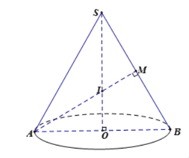 Cho hình nón có thiết diện qua trục là tam giác đều. Gọi V1,V2  lần lượt là thể tích của khối cầu nội tiếp và nội tiếp hình nón đã cho. Tính tỉ số (ảnh 1)