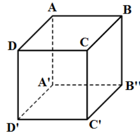 Khối lập phương ABCD.A’B’C’D’ có độ dài đoạn AB' = 2a. Thể tích của khối đó là A. 2 căn bậc hai 2 (ảnh 1)