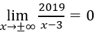 Số đường tiệm cận của đồ thị hàm số y=2019/(x-3) là (ảnh 3)