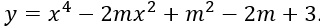 Cho hàm số y=x^4-2mx^2+m^2-2m+3. Gọi S là tập chứa tất cả các giá trị nguyên của tham số m∈[-20;20] để hàm số đạt cực đại tại x_0=0. Số phần tử của tập S là (ảnh 1)