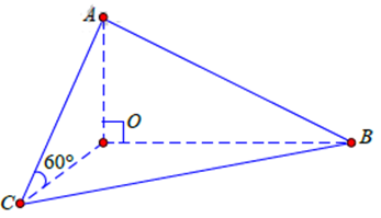 Cho tứ diện OABC có OA, OB, OC đôi một vuông góc với nhau. Biết OA = a, OB = 2a, và (ảnh 1)