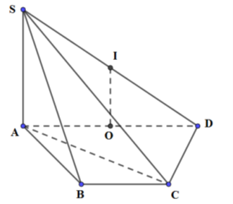 Cho hình chóp S.ABCD có đường cao SA = 4a; ABCD là hình thang với đáy lớn AD, biết (ảnh 1)
