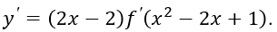 Cho hàm số y=f(x) xác định, liên tục trên R và có đúng hai điểm cực trị x=-1,x=1, có đồ thị như hình vẽ sau:   Hỏi hàm số y=f(x^2-2x+1)+2020  (ảnh 2)