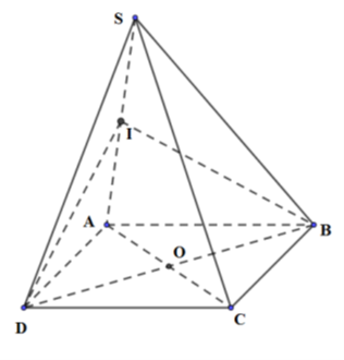 Cho hình chóp S.ABCD đáy ABCD là hình thoi. SA = x (0 < x < căn bậc hai 3) các cạnh còn lại (ảnh 1)