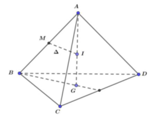 Tính bán kính R mặt cầu ngoại tiếp tứ diện đều ABCD cạnh a căn bậc hai 2 A. R = a căn bậc hai 3 (ảnh 1)
