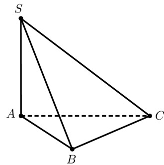 Cho hình chóp SABC có đáy ABC là tam giác đều cạnh 2a  , hai mặt bên (SAB) và (SAC) cùng vuông góc với đáy. (ảnh 1)
