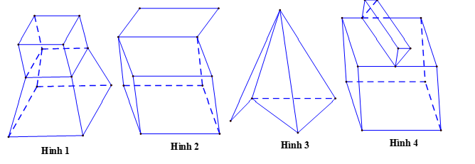 Cho các hình khối sau:   Hỏi hình nào là hình đa diện?  A. Hình 3 (ảnh 1)
