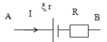 Cho đoạn mạch như hình vẽ   Hiệu điện thế giữa hai điểm A và B có biểu thức là (ảnh 1)