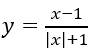 Đồ thị hàm số y=(x-1)/(|x|+1) có bao nhiêu đường tiệm cận? (ảnh 1)