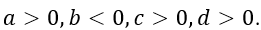 Cho hàm số y=f(x)=ax^3+bx^2+cx+d có đồ thị như hình vẽ bên. Khẳng định nào sau đây là đúng? (ảnh 9)