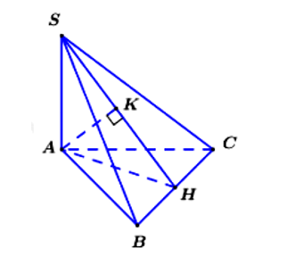 Cho hình chóp tam giác S.ABCD có đáy tam giác vuông tại A, SA vuông góc (ABC) (ảnh 1)