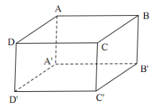 Cho hình hộp chữ nhật ABCD.A’B’C’D’ có AB = a, AD = căn bậc hai 2 a, AC' = 2 căn bậc hai 3 (ảnh 1)