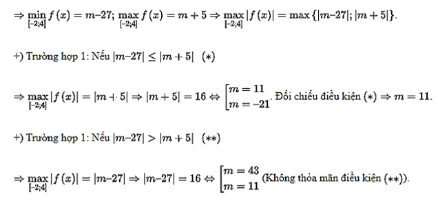 Gọi S là tập hợp các giá trị của tham số m sao cho giá trị lớn nhất của hàm số (ảnh 2)