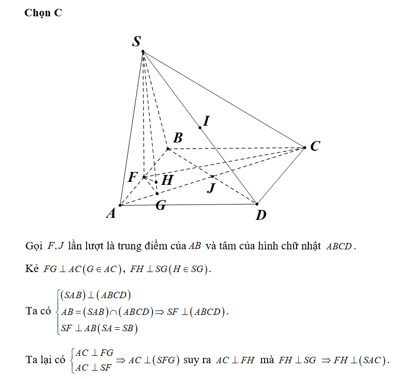 Cho hình chóp S.ABCD có đáy ABCD có hình chữ nhật, AB= a, AD=2a (ảnh 1)