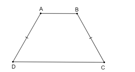 Tròn khẳng định: Hình thang cân có hai cạnh bên bằng nhau. Ngược lại, hình thang có hai cạnh bên (ảnh 1)