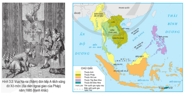 Dựa vào thông tin và các hình trong mục I, trình bày quá trình xâm nhập của tư bản phương Tây vào khu vực Đông Nam Á. (ảnh 1)