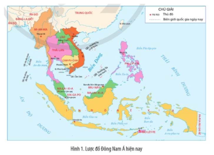 Đọc thông tin, tư liệu và quan sát Hình 1, trình bày vị trí địa chiến lược của Việt Nam.   (ảnh 1)