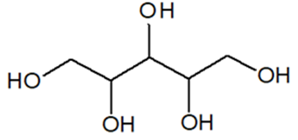 Xylitol là một hợp chất hữu cơ được sử dụng như một chất tạo ngọt tự nhiên, có vị ngọt như đường nhưng có hàm lượng calo thấp nên được đưa thêm vào các sản phẩm chăm sóc răng miệng như kẹo cao su, kẹo bạc hà, thực phẩm ăn kiêng cho người bị bệnh tiểu đường. (ảnh 1)
