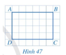 Cho biết số đo mỗi góc của tứ giác ABCD ở Hình 47.    (ảnh 1)