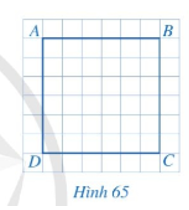 Cho biết các góc và các cạnh của tứ giác ABCD ở Hình 65 có đặc điểm gì.    (ảnh 1)