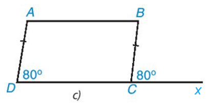 Trong các tứ giác ở Hình 3.39, tứ giác nào là hình bình hành? Vì sao? (ảnh 2)