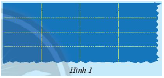 Một tấm bạt lớn hình chữ nhật có chiều dài a (m), chiều rộng b (m) được ghép bởi các tấm bạt bé hình chữ nhật có chiều dài và chiều rộng đều (ảnh 1)