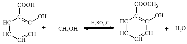 Methyl salicylate là hợp chất thuộc loại ester được dùng làm cao dán giảm đau, kháng viêm ngoài da. Methyl salicylate được tổng hợp từ phản ứng ester hoá giữa salicylic acid và methanol.  (ảnh 2)