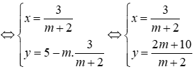 Cho hệ phương trìnhmx + y = 5; 2x - y = -2 (I) Xác định giá trị của m để hệ phương (ảnh 4)