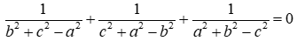 Biết a + b + c = 0 và abc khác 0. Chứng minh rằng: 1 / (b^2 + x^2 - a^2)  (ảnh 1)