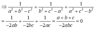 Biết a + b + c = 0 và abc khác 0. Chứng minh rằng: 1 / (b^2 + x^2 - a^2)  (ảnh 6)