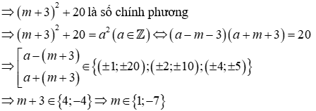 Cho phương trình x^2 - (m + 3) x - 5 = 0 (1) (m là tham số) 1) Chứng minh phương (ảnh 3)