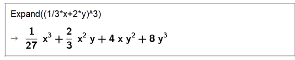 Khai triển các biểu thức sau: b)  ( 1/3 x+ 2y)^3 (ảnh 1)